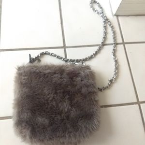 Charming Charlie small fur cross body